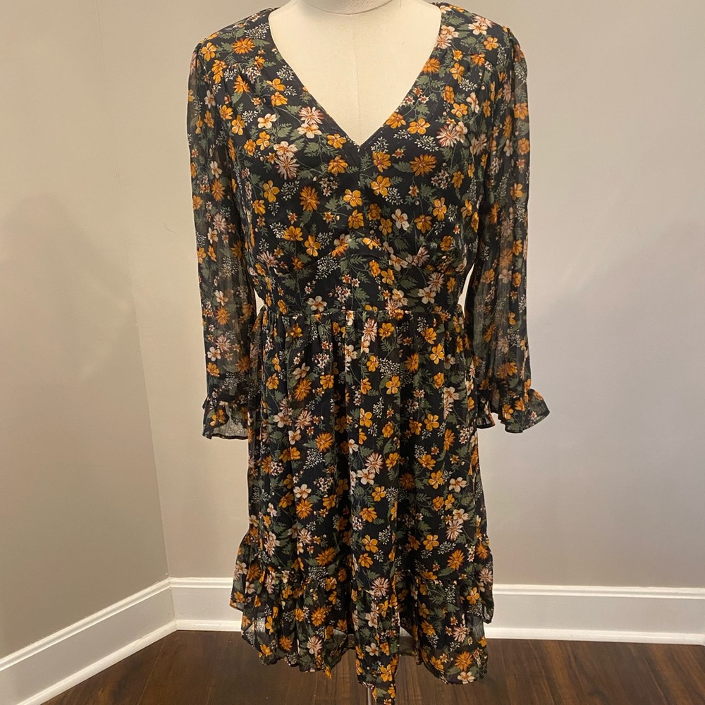 Altar’d State black/multi Women’s dress, above knee length. NWT